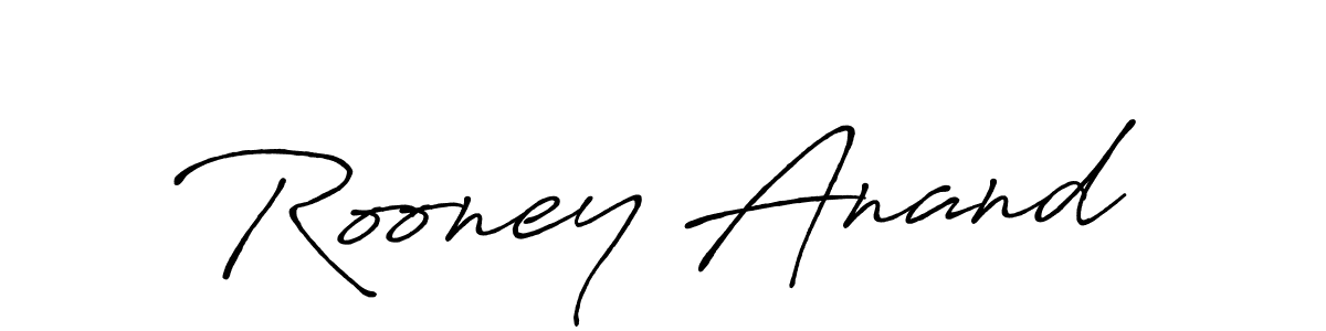 Here are the top 10 professional signature styles for the name Rooney Anand. These are the best autograph styles you can use for your name. Rooney Anand signature style 7 images and pictures png