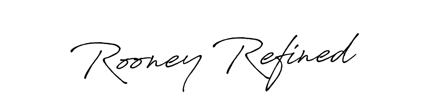 This is the best signature style for the Rooney Refined name. Also you like these signature font (Antro_Vectra_Bolder). Mix name signature. Rooney Refined signature style 7 images and pictures png