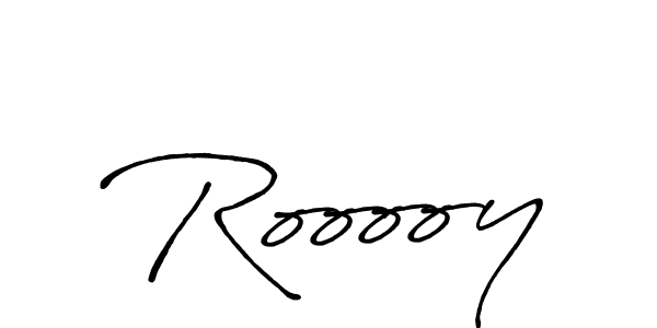 Make a beautiful signature design for name Rooooy. With this signature (Antro_Vectra_Bolder) style, you can create a handwritten signature for free. Rooooy signature style 7 images and pictures png