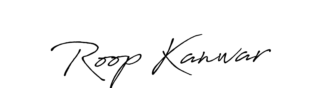 How to make Roop Kanwar signature? Antro_Vectra_Bolder is a professional autograph style. Create handwritten signature for Roop Kanwar name. Roop Kanwar signature style 7 images and pictures png