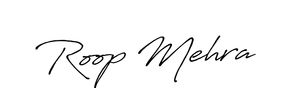 You should practise on your own different ways (Antro_Vectra_Bolder) to write your name (Roop Mehra) in signature. don't let someone else do it for you. Roop Mehra signature style 7 images and pictures png