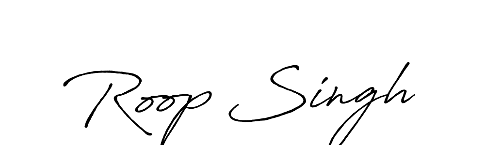 Use a signature maker to create a handwritten signature online. With this signature software, you can design (Antro_Vectra_Bolder) your own signature for name Roop Singh. Roop Singh signature style 7 images and pictures png