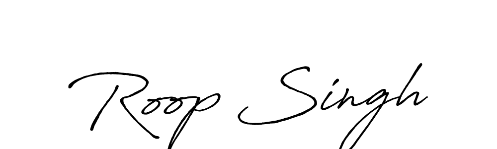 Use a signature maker to create a handwritten signature online. With this signature software, you can design (Antro_Vectra_Bolder) your own signature for name Roop Singh. Roop Singh signature style 7 images and pictures png