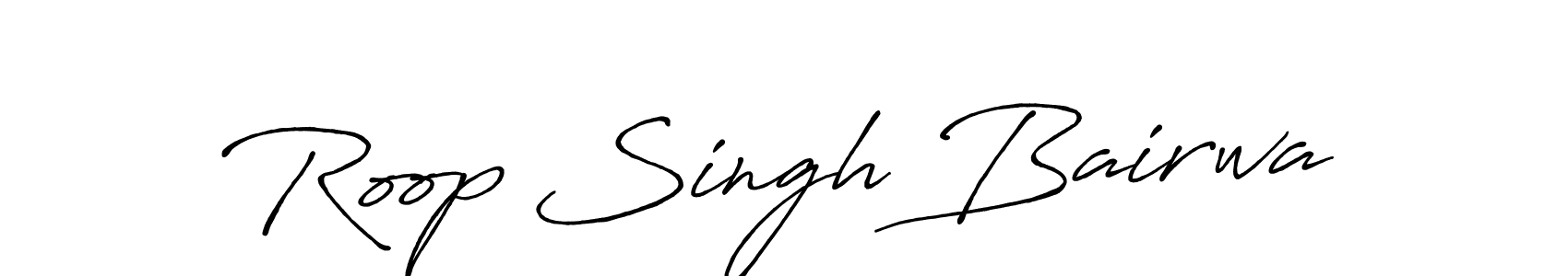 Also we have Roop Singh Bairwa name is the best signature style. Create professional handwritten signature collection using Antro_Vectra_Bolder autograph style. Roop Singh Bairwa signature style 7 images and pictures png