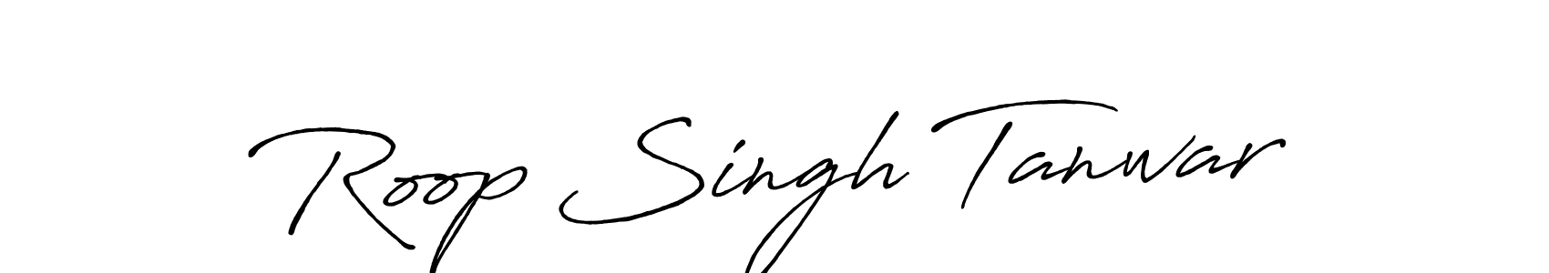 Roop Singh Tanwar stylish signature style. Best Handwritten Sign (Antro_Vectra_Bolder) for my name. Handwritten Signature Collection Ideas for my name Roop Singh Tanwar. Roop Singh Tanwar signature style 7 images and pictures png