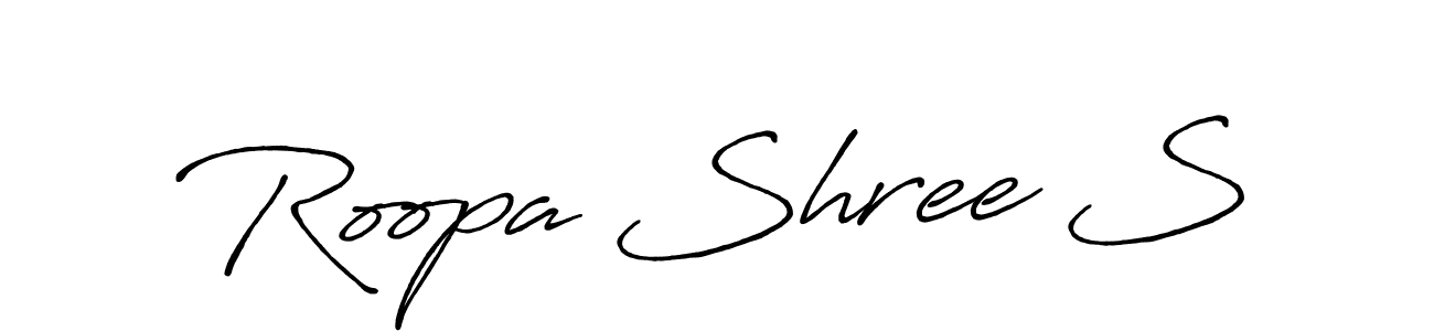 How to make Roopa Shree S signature? Antro_Vectra_Bolder is a professional autograph style. Create handwritten signature for Roopa Shree S name. Roopa Shree S signature style 7 images and pictures png