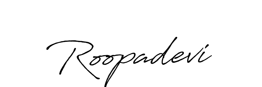 How to Draw Roopadevi signature style? Antro_Vectra_Bolder is a latest design signature styles for name Roopadevi. Roopadevi signature style 7 images and pictures png