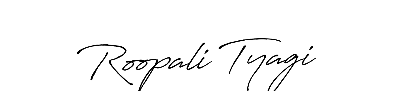 Similarly Antro_Vectra_Bolder is the best handwritten signature design. Signature creator online .You can use it as an online autograph creator for name Roopali Tyagi. Roopali Tyagi signature style 7 images and pictures png