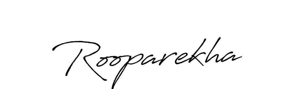 Make a beautiful signature design for name Rooparekha. With this signature (Antro_Vectra_Bolder) style, you can create a handwritten signature for free. Rooparekha signature style 7 images and pictures png