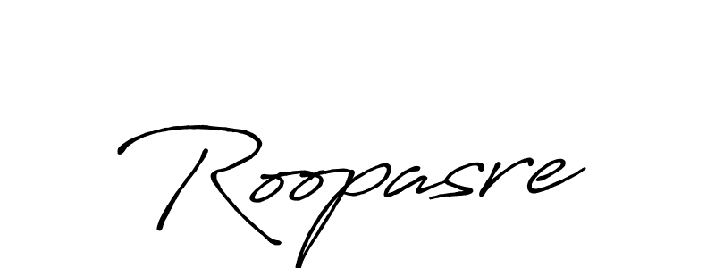 How to make Roopasre name signature. Use Antro_Vectra_Bolder style for creating short signs online. This is the latest handwritten sign. Roopasre signature style 7 images and pictures png