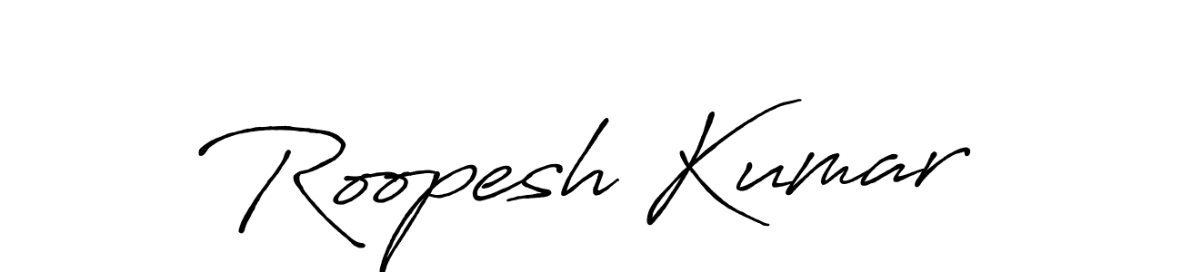 Also You can easily find your signature by using the search form. We will create Roopesh Kumar name handwritten signature images for you free of cost using Antro_Vectra_Bolder sign style. Roopesh Kumar signature style 7 images and pictures png