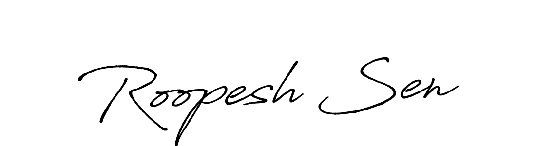 Make a beautiful signature design for name Roopesh Sen. Use this online signature maker to create a handwritten signature for free. Roopesh Sen signature style 7 images and pictures png