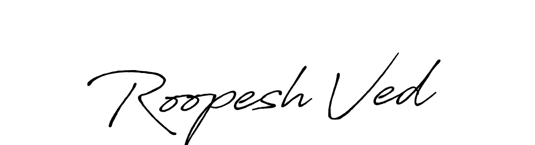 Here are the top 10 professional signature styles for the name Roopesh Ved. These are the best autograph styles you can use for your name. Roopesh Ved signature style 7 images and pictures png