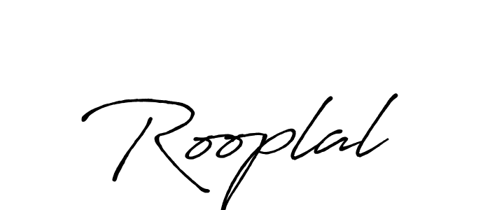 Make a beautiful signature design for name Rooplal. With this signature (Antro_Vectra_Bolder) style, you can create a handwritten signature for free. Rooplal signature style 7 images and pictures png