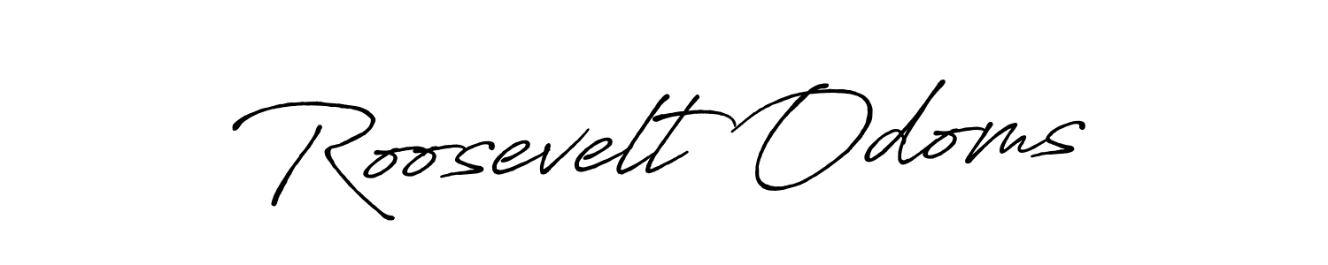 Make a beautiful signature design for name Roosevelt Odoms. With this signature (Antro_Vectra_Bolder) style, you can create a handwritten signature for free. Roosevelt Odoms signature style 7 images and pictures png