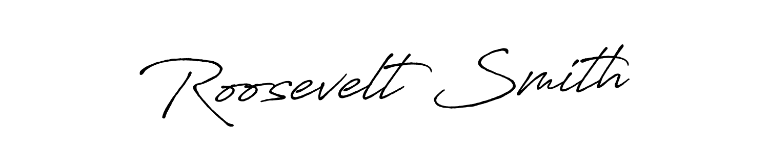 Use a signature maker to create a handwritten signature online. With this signature software, you can design (Antro_Vectra_Bolder) your own signature for name Roosevelt Smith. Roosevelt Smith signature style 7 images and pictures png