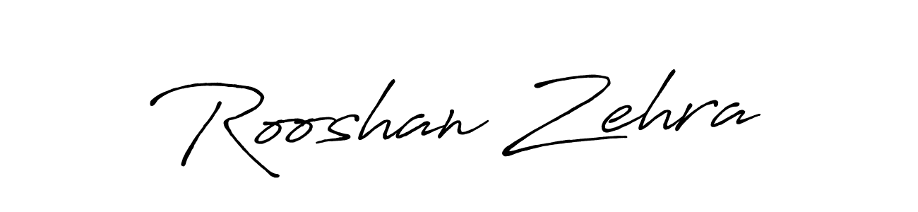 Also we have Rooshan Zehra name is the best signature style. Create professional handwritten signature collection using Antro_Vectra_Bolder autograph style. Rooshan Zehra signature style 7 images and pictures png