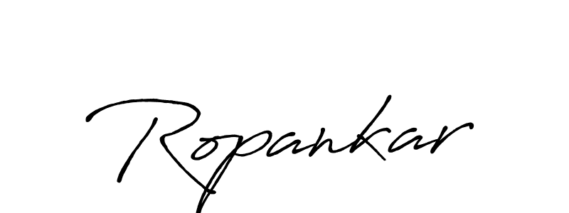 How to make Ropankar signature? Antro_Vectra_Bolder is a professional autograph style. Create handwritten signature for Ropankar name. Ropankar signature style 7 images and pictures png
