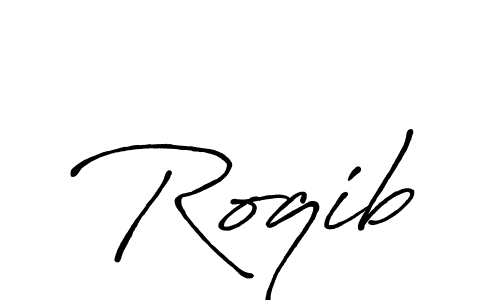 Make a beautiful signature design for name Roqib. With this signature (Antro_Vectra_Bolder) style, you can create a handwritten signature for free. Roqib signature style 7 images and pictures png