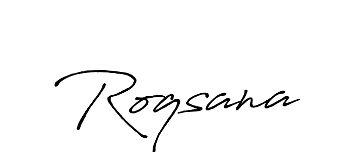 Also You can easily find your signature by using the search form. We will create Roqsana name handwritten signature images for you free of cost using Antro_Vectra_Bolder sign style. Roqsana signature style 7 images and pictures png