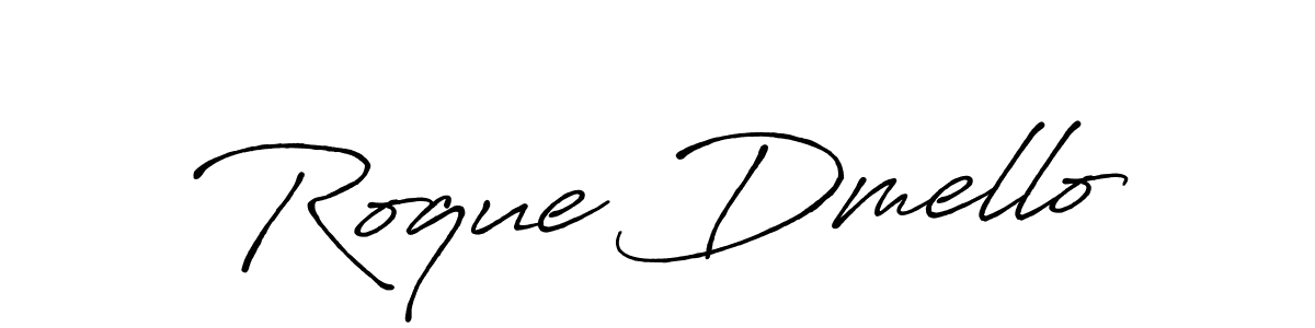 Make a beautiful signature design for name Roque Dmello. Use this online signature maker to create a handwritten signature for free. Roque Dmello signature style 7 images and pictures png