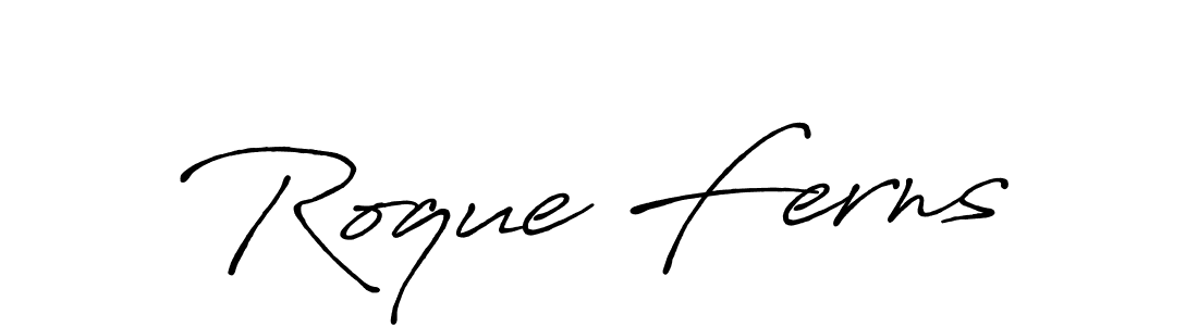 How to make Roque Ferns signature? Antro_Vectra_Bolder is a professional autograph style. Create handwritten signature for Roque Ferns name. Roque Ferns signature style 7 images and pictures png