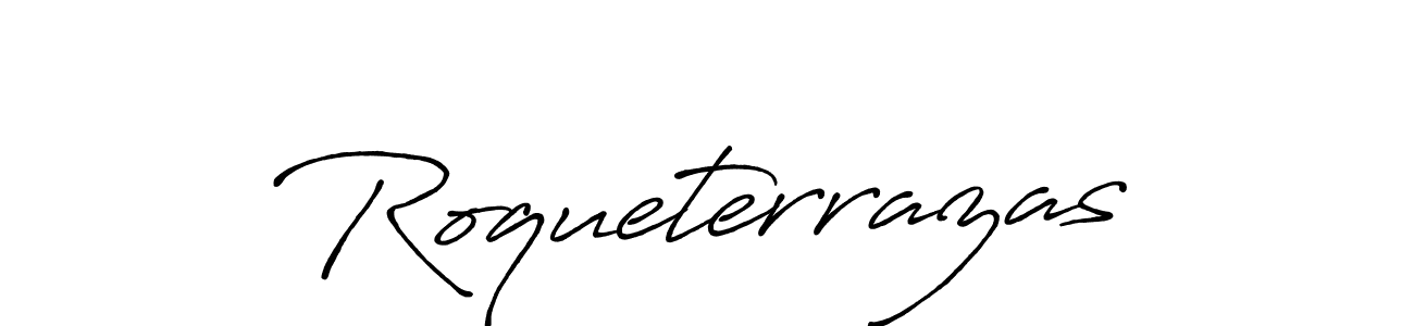 Design your own signature with our free online signature maker. With this signature software, you can create a handwritten (Antro_Vectra_Bolder) signature for name Roqueterrazas. Roqueterrazas signature style 7 images and pictures png