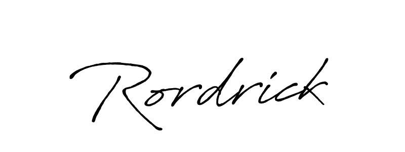 Design your own signature with our free online signature maker. With this signature software, you can create a handwritten (Antro_Vectra_Bolder) signature for name Rordrick. Rordrick signature style 7 images and pictures png