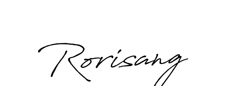 How to make Rorisang signature? Antro_Vectra_Bolder is a professional autograph style. Create handwritten signature for Rorisang name. Rorisang signature style 7 images and pictures png