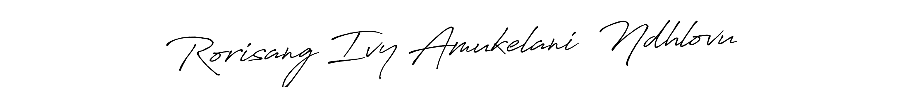 Design your own signature with our free online signature maker. With this signature software, you can create a handwritten (Antro_Vectra_Bolder) signature for name Rorisang Ivy Amukelani  Ndhlovu. Rorisang Ivy Amukelani  Ndhlovu signature style 7 images and pictures png
