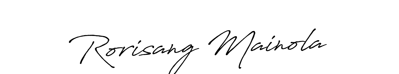 You can use this online signature creator to create a handwritten signature for the name Rorisang Mainola. This is the best online autograph maker. Rorisang Mainola signature style 7 images and pictures png