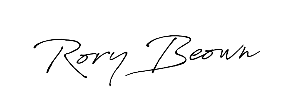 You should practise on your own different ways (Antro_Vectra_Bolder) to write your name (Rory Beown) in signature. don't let someone else do it for you. Rory Beown signature style 7 images and pictures png