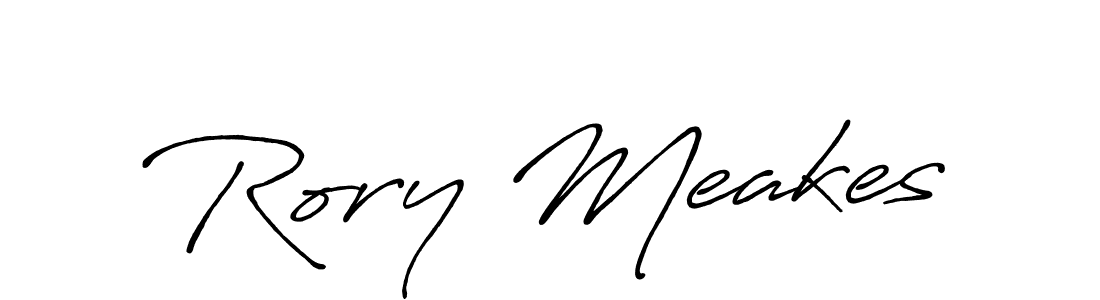 Design your own signature with our free online signature maker. With this signature software, you can create a handwritten (Antro_Vectra_Bolder) signature for name Rory Meakes. Rory Meakes signature style 7 images and pictures png