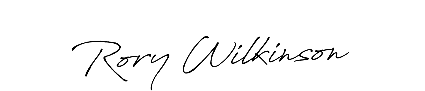 Design your own signature with our free online signature maker. With this signature software, you can create a handwritten (Antro_Vectra_Bolder) signature for name Rory Wilkinson. Rory Wilkinson signature style 7 images and pictures png