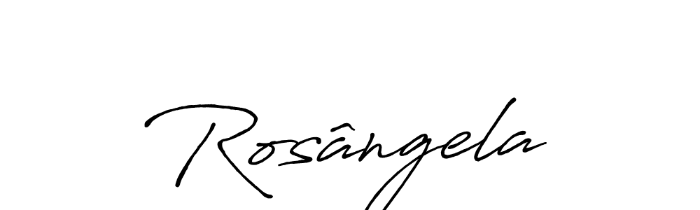 How to make Rosângela name signature. Use Antro_Vectra_Bolder style for creating short signs online. This is the latest handwritten sign. Rosângela signature style 7 images and pictures png