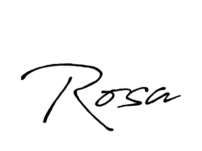 if you are searching for the best signature style for your name Rosa. so please give up your signature search. here we have designed multiple signature styles  using Antro_Vectra_Bolder. Rosa signature style 7 images and pictures png