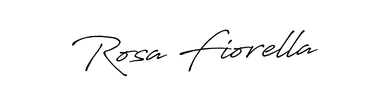 Create a beautiful signature design for name Rosa Fiorella. With this signature (Antro_Vectra_Bolder) fonts, you can make a handwritten signature for free. Rosa Fiorella signature style 7 images and pictures png