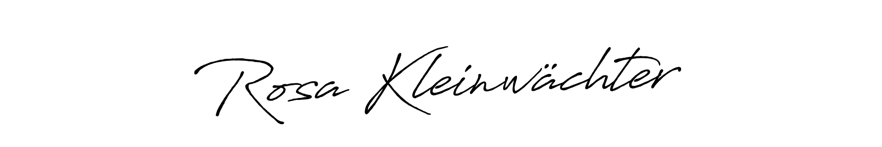 Create a beautiful signature design for name Rosa Kleinwächter. With this signature (Antro_Vectra_Bolder) fonts, you can make a handwritten signature for free. Rosa Kleinwächter signature style 7 images and pictures png