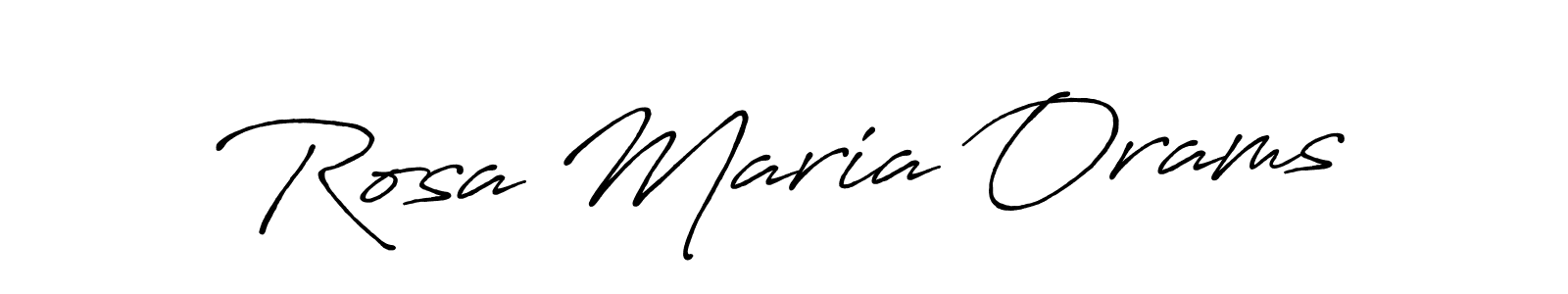 Design your own signature with our free online signature maker. With this signature software, you can create a handwritten (Antro_Vectra_Bolder) signature for name Rosa Maria Orams. Rosa Maria Orams signature style 7 images and pictures png