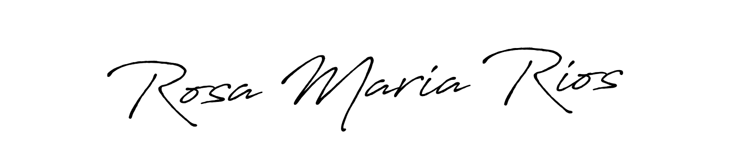 How to make Rosa Maria Rios signature? Antro_Vectra_Bolder is a professional autograph style. Create handwritten signature for Rosa Maria Rios name. Rosa Maria Rios signature style 7 images and pictures png