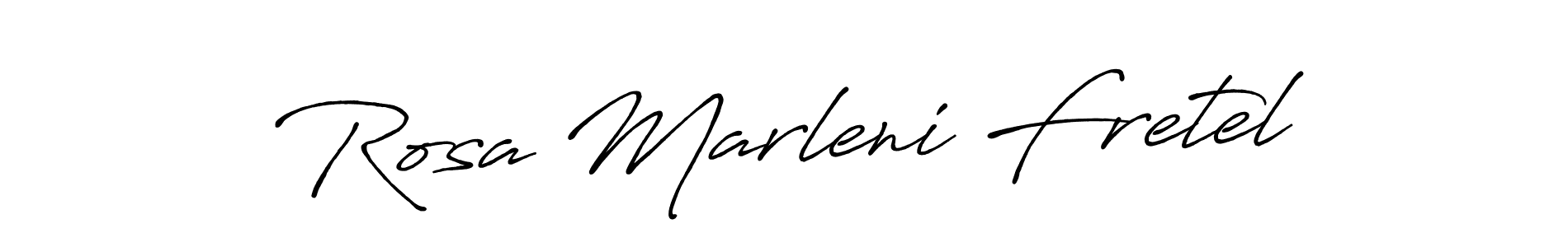 The best way (Antro_Vectra_Bolder) to make a short signature is to pick only two or three words in your name. The name Rosa Marleni Fretel include a total of six letters. For converting this name. Rosa Marleni Fretel signature style 7 images and pictures png