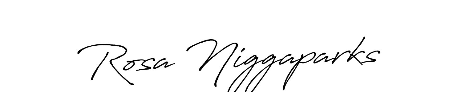 Also we have Rosa Niggaparks name is the best signature style. Create professional handwritten signature collection using Antro_Vectra_Bolder autograph style. Rosa Niggaparks signature style 7 images and pictures png