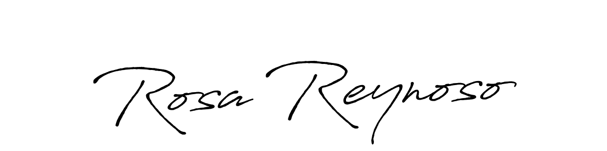 How to make Rosa Reynoso name signature. Use Antro_Vectra_Bolder style for creating short signs online. This is the latest handwritten sign. Rosa Reynoso signature style 7 images and pictures png