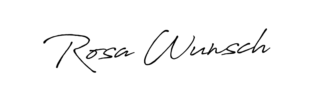Once you've used our free online signature maker to create your best signature Antro_Vectra_Bolder style, it's time to enjoy all of the benefits that Rosa Wunsch name signing documents. Rosa Wunsch signature style 7 images and pictures png