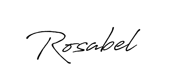 Make a beautiful signature design for name Rosabel. Use this online signature maker to create a handwritten signature for free. Rosabel signature style 7 images and pictures png