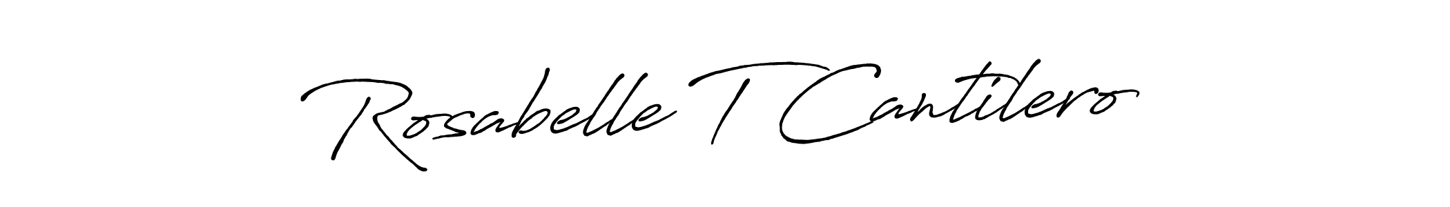 Rosabelle T Cantilero stylish signature style. Best Handwritten Sign (Antro_Vectra_Bolder) for my name. Handwritten Signature Collection Ideas for my name Rosabelle T Cantilero. Rosabelle T Cantilero signature style 7 images and pictures png