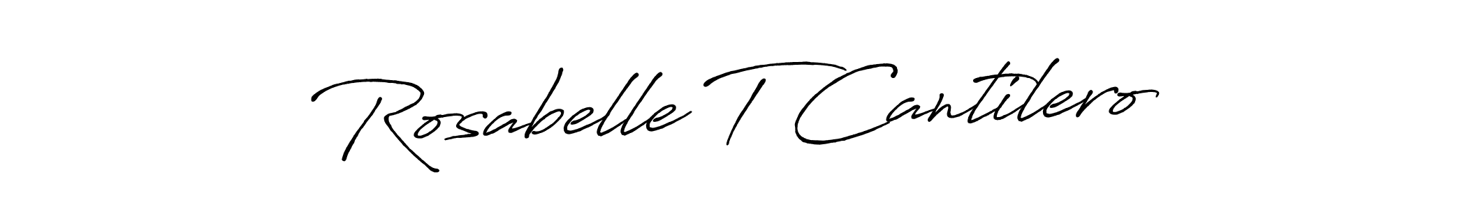 Rosabelle T Cantilero stylish signature style. Best Handwritten Sign (Antro_Vectra_Bolder) for my name. Handwritten Signature Collection Ideas for my name Rosabelle T Cantilero. Rosabelle T Cantilero signature style 7 images and pictures png