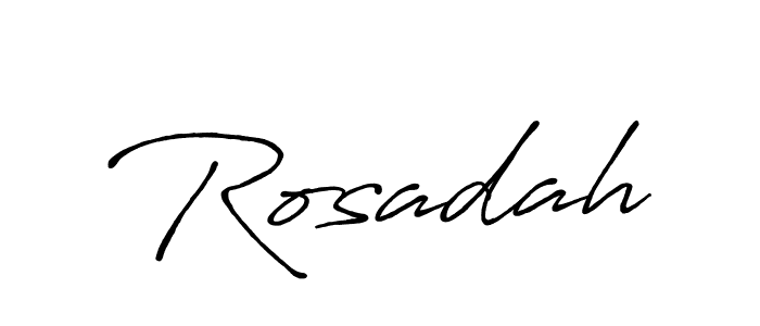 if you are searching for the best signature style for your name Rosadah. so please give up your signature search. here we have designed multiple signature styles  using Antro_Vectra_Bolder. Rosadah signature style 7 images and pictures png