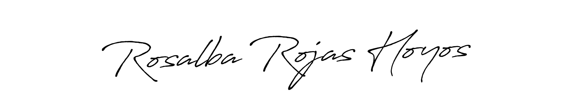 Use a signature maker to create a handwritten signature online. With this signature software, you can design (Antro_Vectra_Bolder) your own signature for name Rosalba Rojas Hoyos. Rosalba Rojas Hoyos signature style 7 images and pictures png