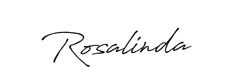 Use a signature maker to create a handwritten signature online. With this signature software, you can design (Antro_Vectra_Bolder) your own signature for name Rosalinda. Rosalinda signature style 7 images and pictures png